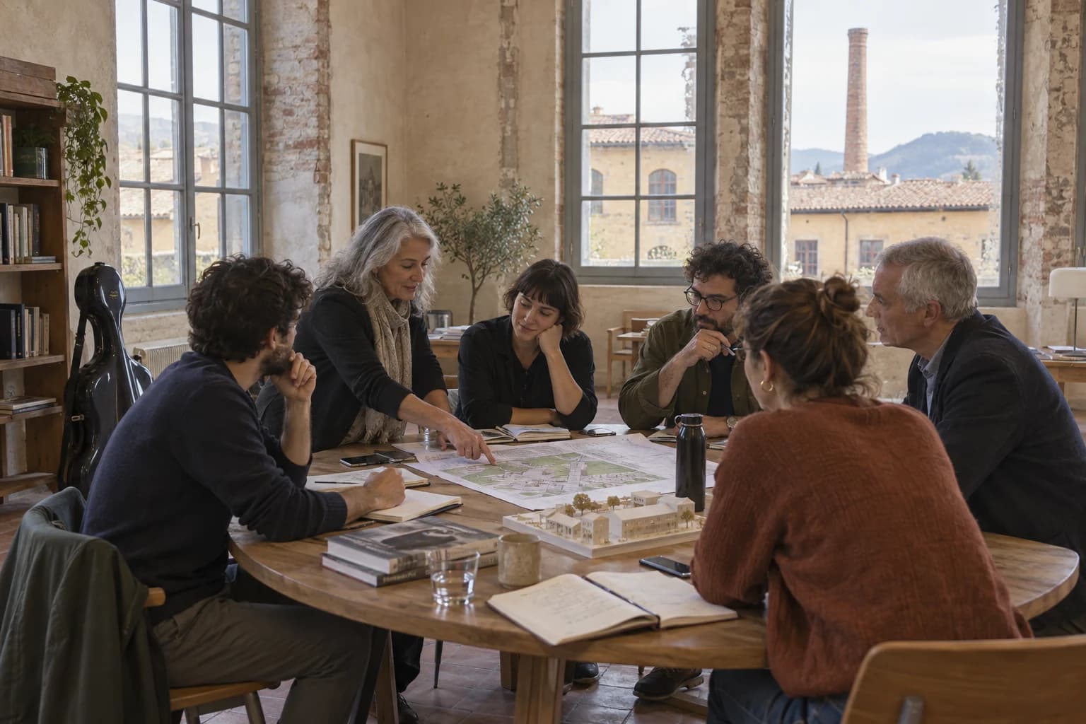Visualizzazione di un incontro di coprogettazione tra operatori culturali e cittadini per Polimea